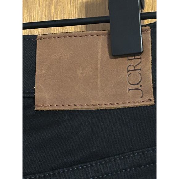 J Crew 9” Demi Boot Crop Jeans Mid Rise Stay Black Wash Raw Hem Women Size 26 - Picture 5 of 9